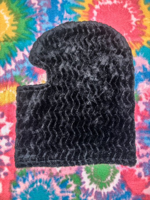 Black Plush Fleece Balaclava