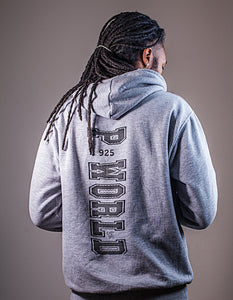 Pittsburg, CA Fleece Hoodie (Black On Gray)